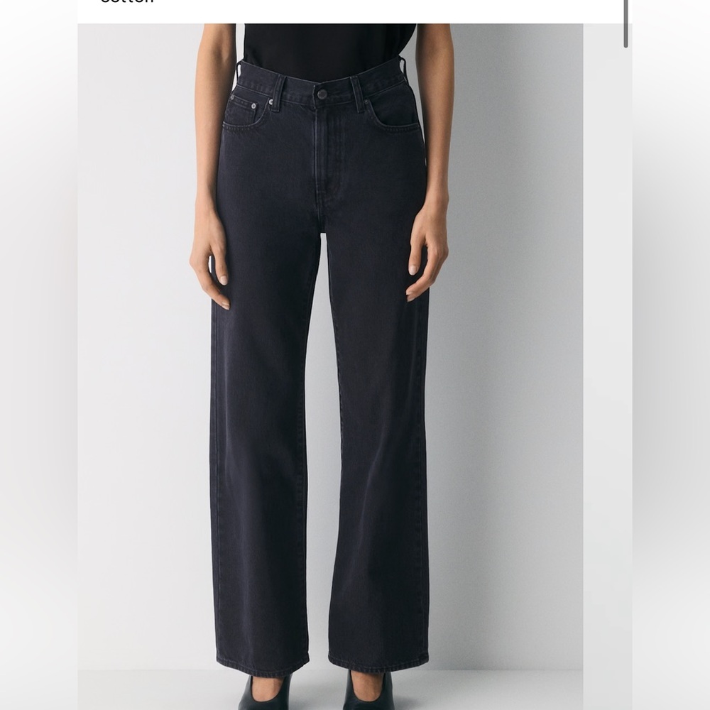 aritzia denim forum farrah high rise wide jeans